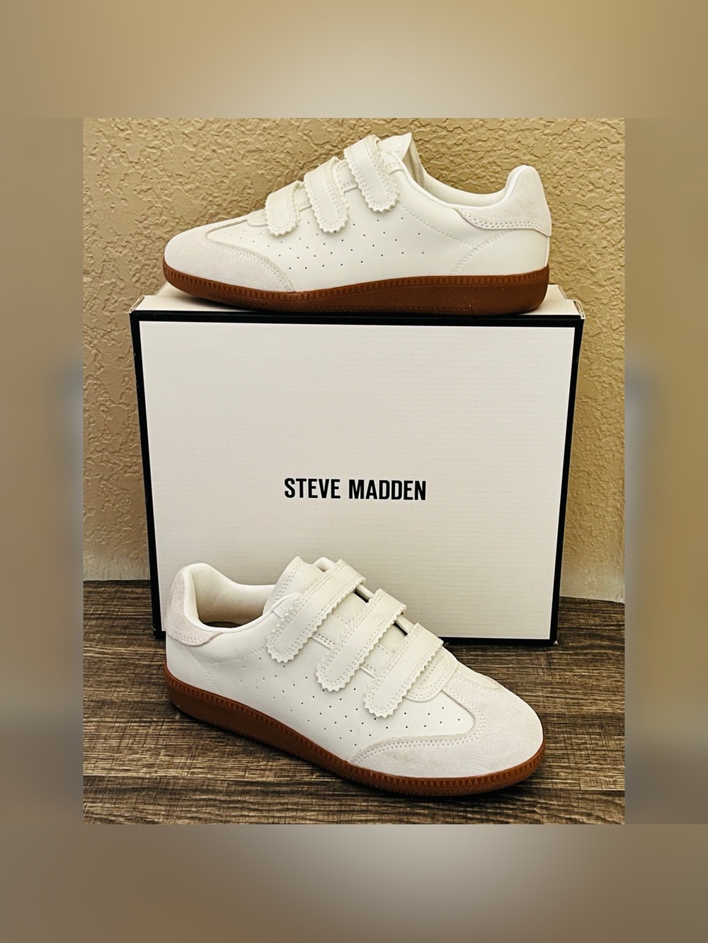 Steve Madden Women's Momentum White Shoes Size-8.5M
